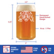 Cavalier King Charles Spaniel Face Beer Can Pint Glass - Unique Dog Themed Decor and Gifts for Moms & Dads of Cavaliers - 16 Oz