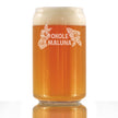 Okole Maluna Engraved 16 Oz Beer Can Shaped Pint Glass, Hawaiian Cheers, Unique Party Cup for Men & Women Who Love Hawaii