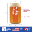 Duck Pond Beer Can Pint Glass - Cabin Themed Gifts or Rustic Decor for Men and Women - Fun Drinking or Party Glasses - 16 oz