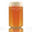Great Uncle Est. 2023 - Decorative - 16 oz Beer Can Pint Glass - Etched Sayings Baby Shower Gifts & Baby Reveal for Uncles