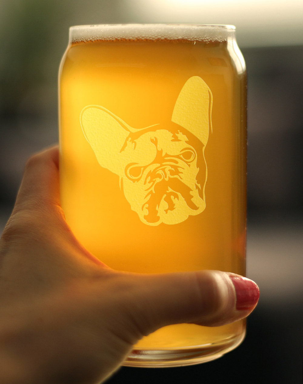 French Bulldog - 16 Ounce Beer Can Pint Glass