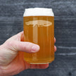 Alligator Beer Can Pint Glass - Unique Exotic Animal Gifts for Alligator Lovers - 16 Oz Glass