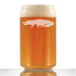 Alligator Beer Can Pint Glass - Unique Exotic Animal Gifts for Alligator Lovers - 16 Oz Glass