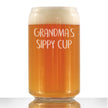 Grandma's Sippy Cup - Funny Beer Can Pint Glass Gift for Beer Drinking Grandmothers - 16 Oz Mixing Glass for Lagers and Ales