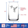 Hummingbird - Beer Can Pint Glass - Bird Themed Gifts and Decor for Men & Women - 16 Oz Glasses