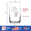Lady Justice Beer Can Pint Glass - Lawyers and Attorneys Themed Gifts or Party Décor for Women and Men - 16 oz Glasses