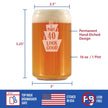 Make 40 Look Good - Funny 16 oz Beer Can Pint Glass - 40th Birthday Gifts for Men or Women Turning 40 - Bday Party Decor