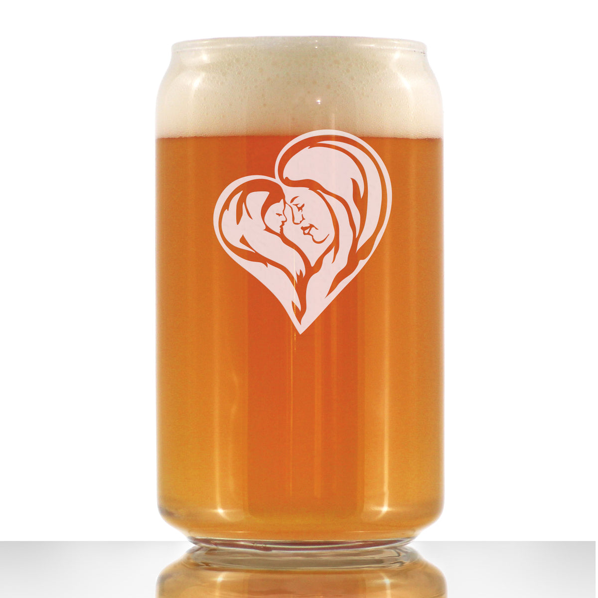 Mother&#39;s Love - 16 Ounce Beer Can Pint Glass