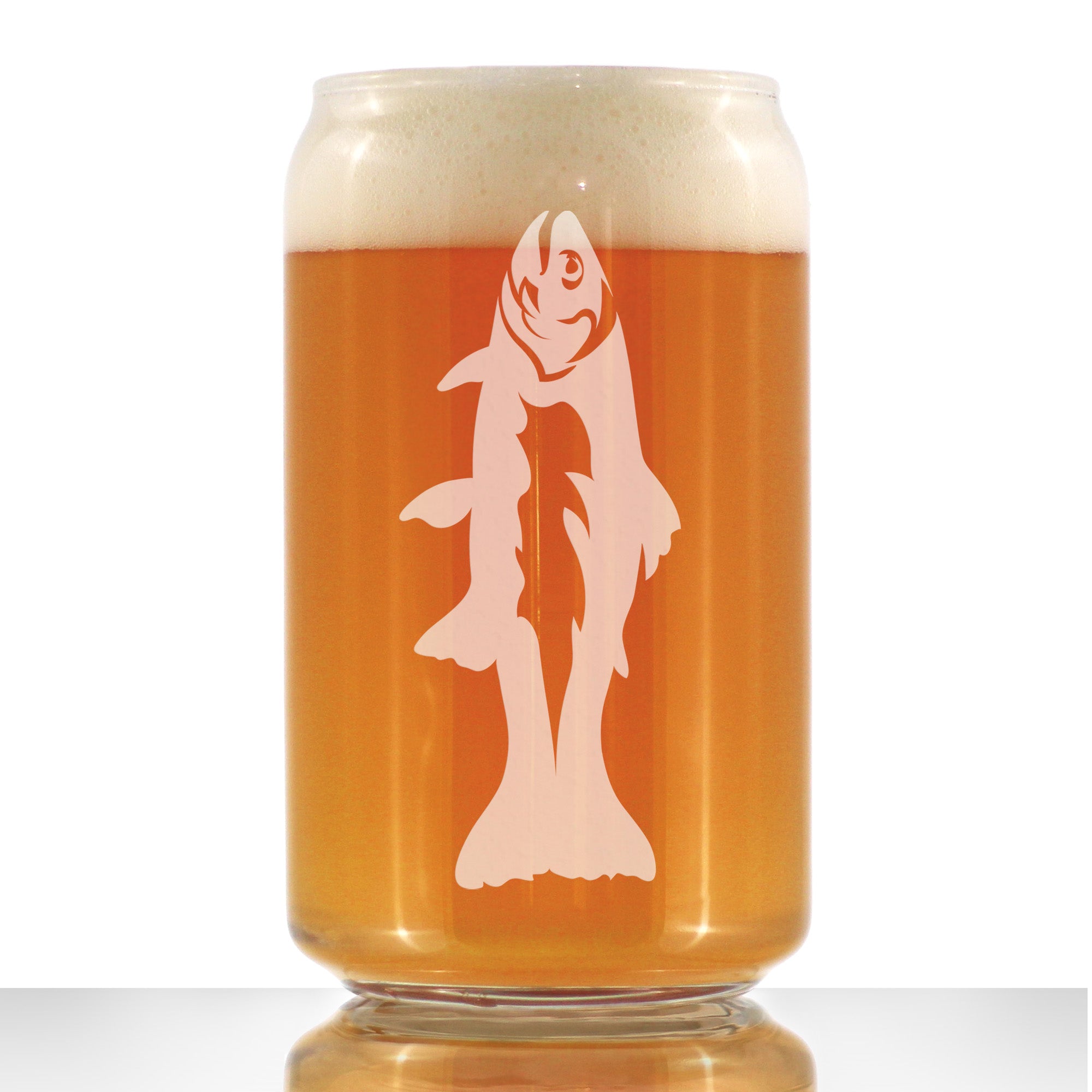 Trout - Beer Can Pint Glass - Trout Fishing Gifts for Fisherman - Fun -  bevvee