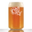 Ram Face Beer Can Pint Glass - Bighorn Sheep Themed Decor and Gifts for Rocky Mountain Animal Lovers - 16 Oz Glasses