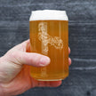 Rooster - Cute Funny Beer Can Pint Glass, Etched Sayings - Cute Farmhouse Décor Gifts for Lovers of Roosters, Chickens, and Beer