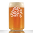 Shih Tzu Face Beer Can Pint Glass - Unique Dog Themed Decor and Gifts for Moms & Dads of Shih Tzus - 16 Oz