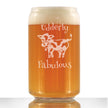 Udderly Fabulous - Beer Can Pint Glass - Funny Cow Gifts for Men & Women - Fun Cow Themed Décor - 16 oz