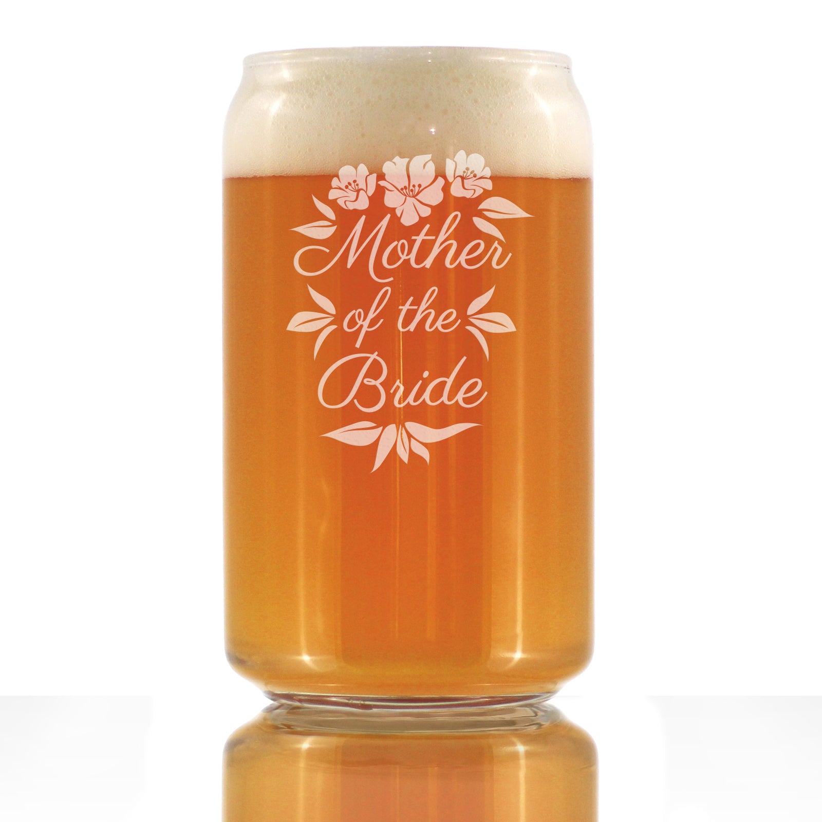 Mother of the Bride Beer Can Pint Glass - Unique Wedding Gift for Soon -  bevvee
