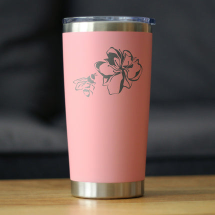 Bee Flower - Cute Gifts for Bumblebee & Nature Lovers - 20 oz Coffee Tumbler
