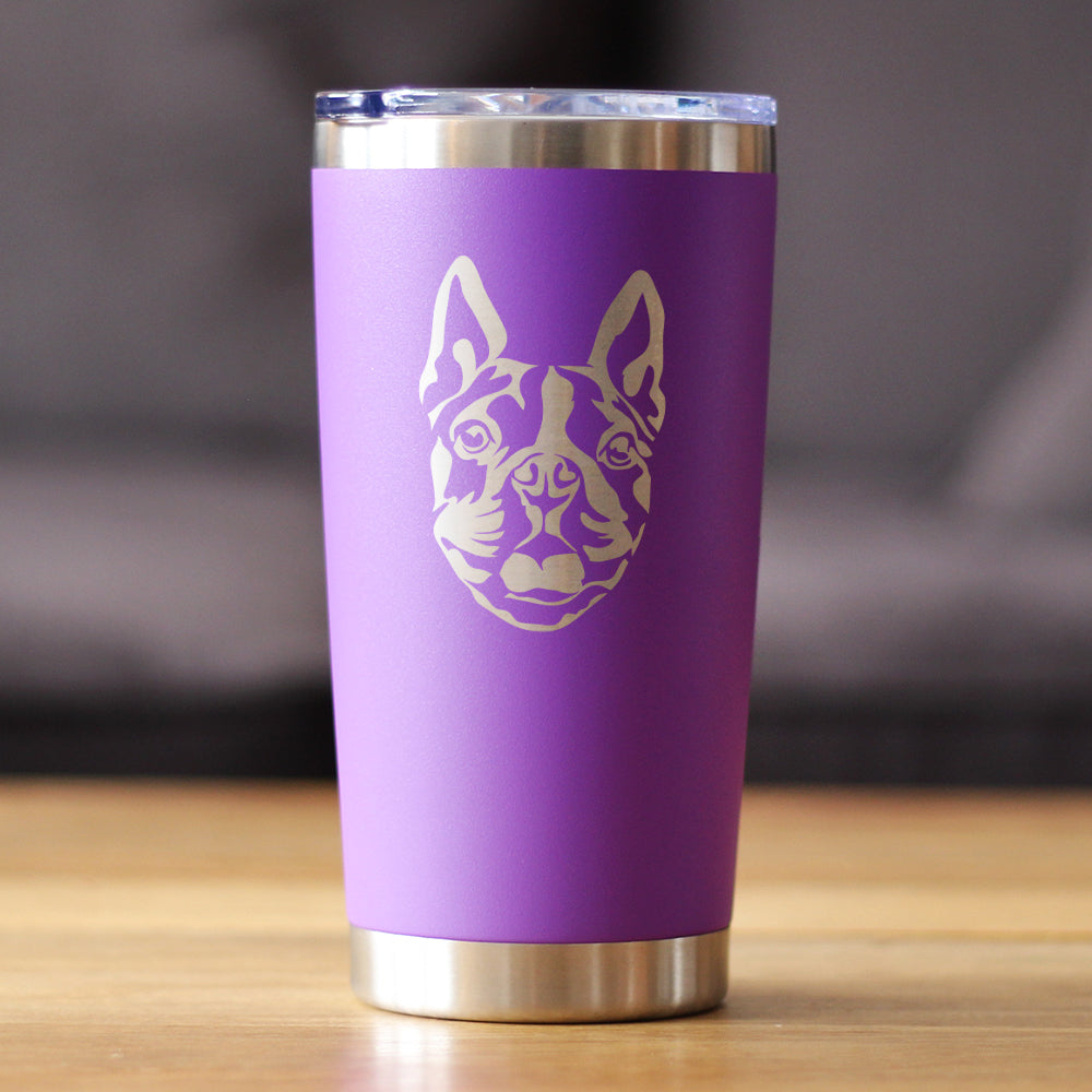 Boston Terrier Face - 20 oz Coffee Tumbler