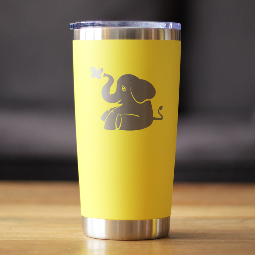 Cute Elephant - 20 oz Coffee Tumbler