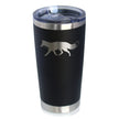 Fox Silhouette - Cabin Themed Gifts or Rustic Decor for Women and Men - 20 oz Coffee Tumbler
