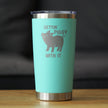 Gettin Piggy - Insulated Coffee Tumbler Cup with Sliding Lid - Stainless Steel Insulated Mug - Pig Themed Coffee Gifts