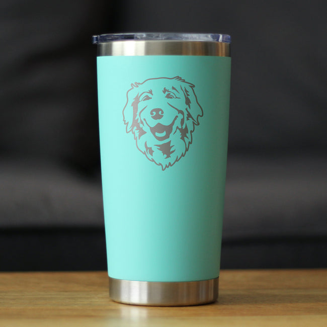 NEW Golden Retriever Face - 20oz Coffee Tumbler