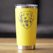 NEW Golden Retriever Face - 20oz Coffee Tumbler