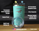 Horses Keep Me Stable - Insulated Coffee Tumbler Cup with Sliding Lid - Stainless Steel Insulated Mug - Horse Themed Coffee Gifts