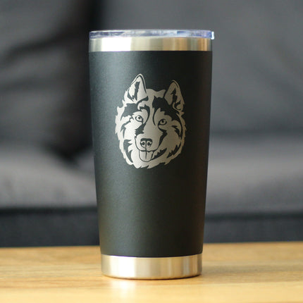 Siberian Husky Face - 20 oz Coffee Tumbler