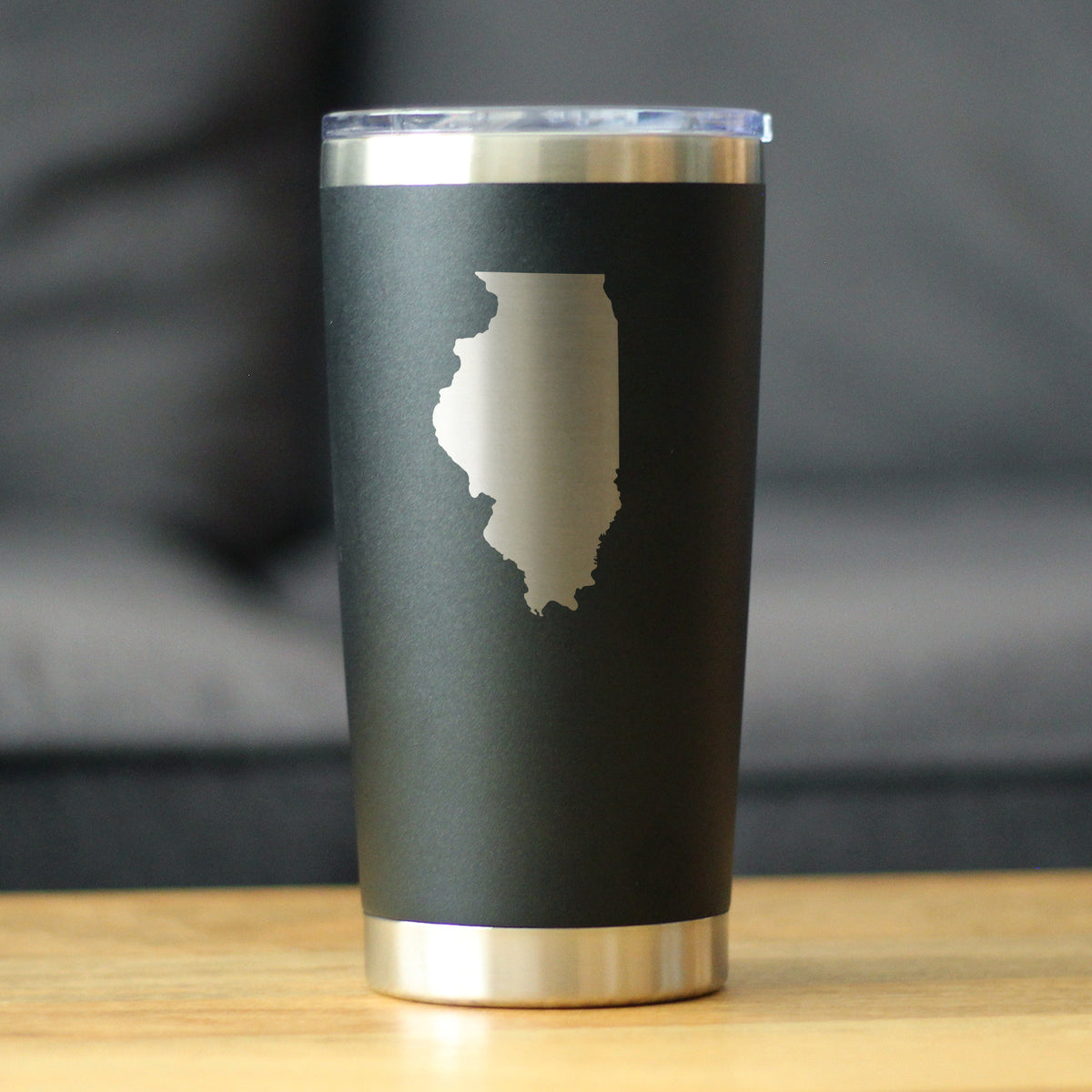 Illinois State Outline - 20 oz Coffee Tumbler