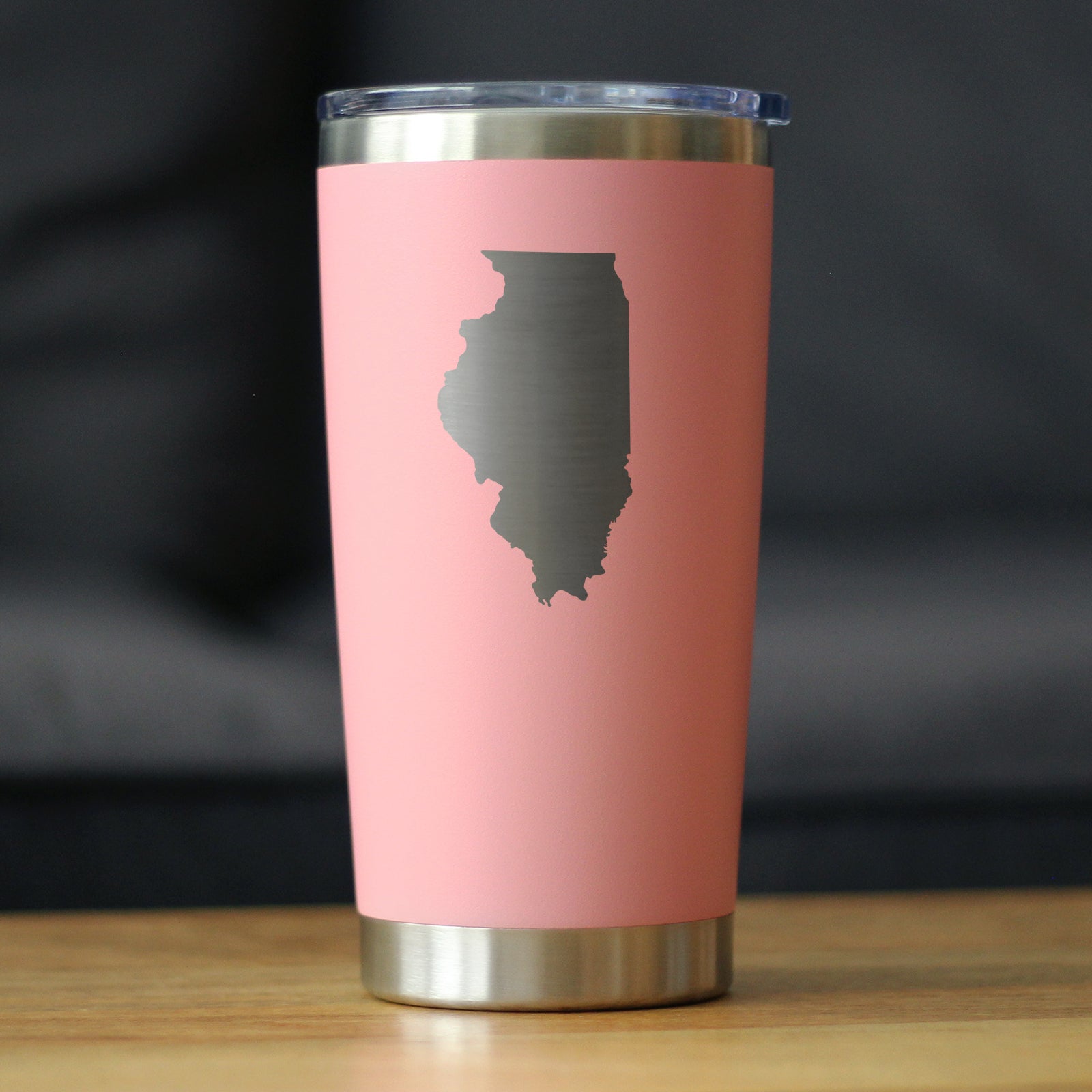 Illinois State Outline - 20 oz Coffee Tumbler