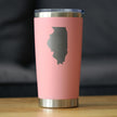 Illinois State Outline - 20 oz Coffee Tumbler