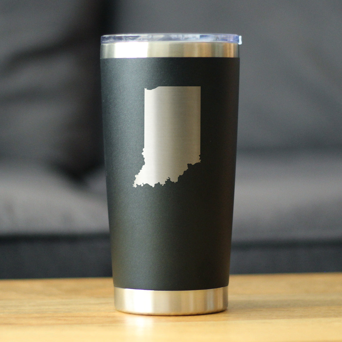Indiana State Outline - 20 oz Coffee Tumbler