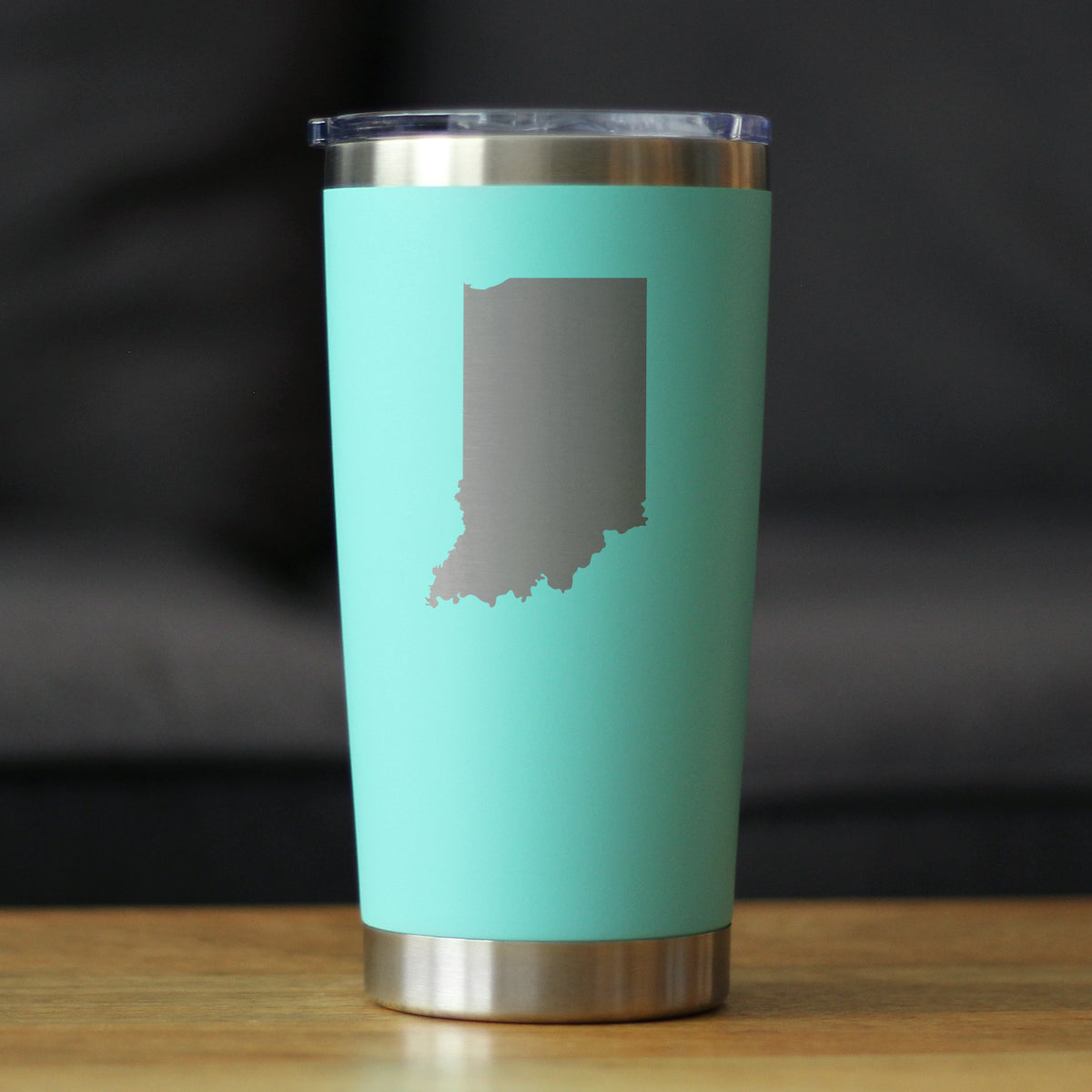 Indiana State Outline - 20 oz Coffee Tumbler