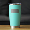 Kansas State Outline - 20 oz Coffee Tumbler