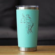 Lady Justice - Insulated Coffee Tumbler Cup with Sliding Lid - Stainless Steel Travel Mug - Unique Lawyer Gifts for Women and Men