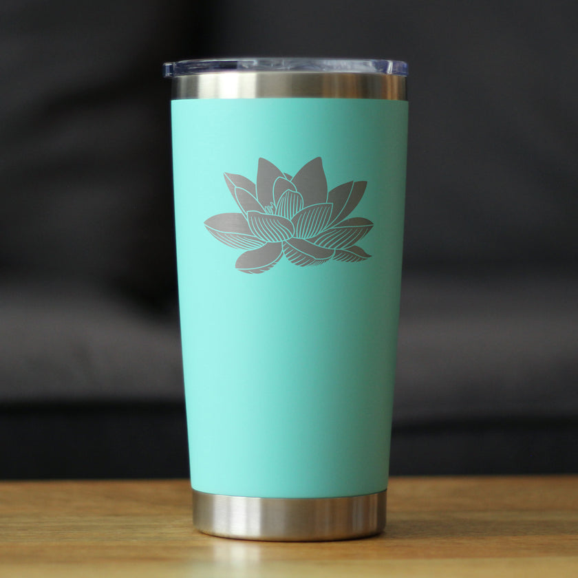 Lotus Flower - 20 oz Coffee Tumbler