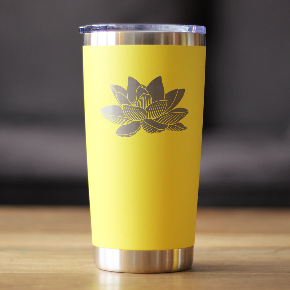 Lotus Flower - 20 oz Coffee Tumbler