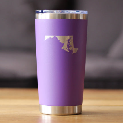 Maryland State Outline - 20 oz Coffee Tumbler