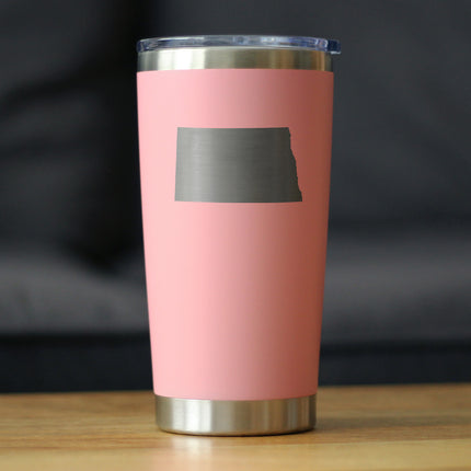 North Dakota State Outline - 20 oz Coffee Tumbler