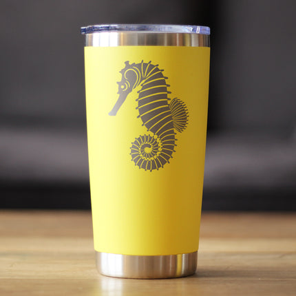 Seahorse - Cute Nautical Theme Gifts for Beach House - 20 oz Coffee Tumbler