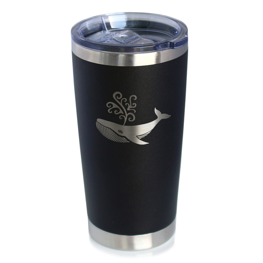 Decorative Whale - 20 oz Coffee Tumbler
