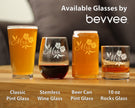 Mrs. Beer Can Pint Glass - Unique Wedding Gift for Bride - Cute Engraved Wedding Cup Gift