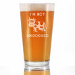 Not Amooosed - 16 oz Pint Glass for Beer - Funny Cow Gifts for Men & Women - Fun Cow Themed Decor
