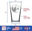 Apres Ski - Pint Glass for Beer - Unique Skiing Themed Decor and Gifts for Mountain Lovers - 16 oz Glasses