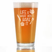 Life Is What You Bake It - Pint Glass for Beer - Funny Baking Themed Decor and Gifts for Bakers - 16 oz Glasses