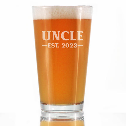 Uncle Est. 2023 - Bold - 16 Ounce Pint Glass