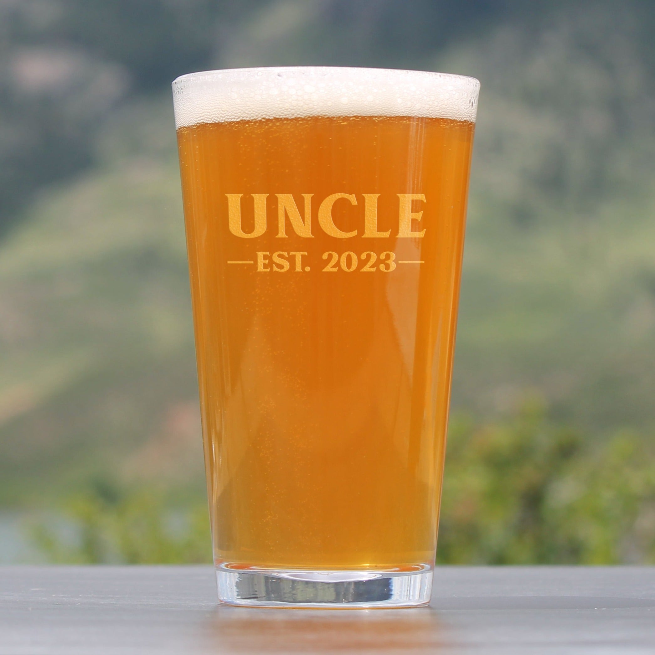 Uncle Est. 2023 - Bold - 16 Ounce Pint Glass
