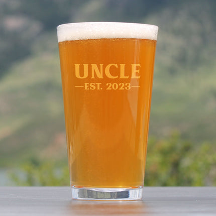 Uncle Est. 2023 - Bold - 16 Ounce Pint Glass