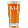Dad Est 2022 - New Father Pint Glass Gift for First Time Parents - Bold 16 Oz Glasses
