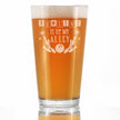 Bowling Is Up My Alley - Pint Glass for Beer - Funny Bowling Themed Gifts and Decor for Bowlers - 16 oz Glass