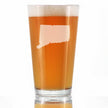 Connecticut State Outline Pint Glass for Beer - State Themed Drinking Decor and Gifts for Connecticuters and Nutmegger Women & Men - 16 Oz Glasses